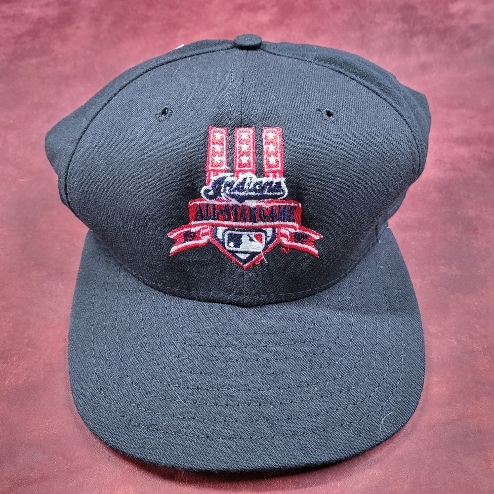 Vintage Cleveland Indian's All-Star Game 1997 Snapback Hat‎ With Tag Black